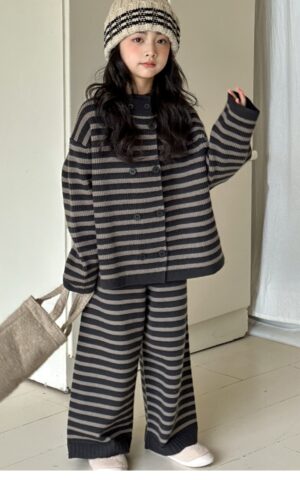 Kids Stripe Knit Cardigan/Jacket